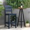 30 Inch Outdoor Bar Stool with Footrest HDPE All-Weather Tall Chair for Patio or Balcony